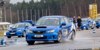 Курс экстремального вождения на профессиональном автодроме Хоккенхайм на спортивных автомобилях Субару.